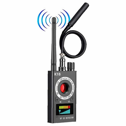 Wanzen Detektor K18 – GPS & Signaldetektor, 1 MHz–8000 MHz, 8–10h Akku