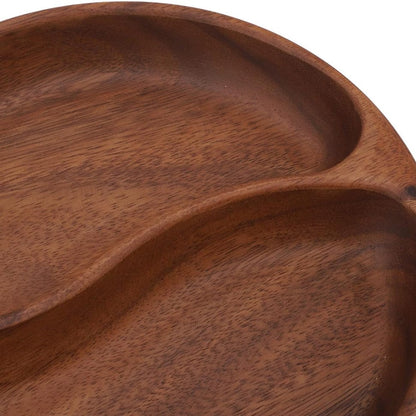 Rustikale Servierplatte aus Holz – Ø25 cm für Käse, Snacks & mehr