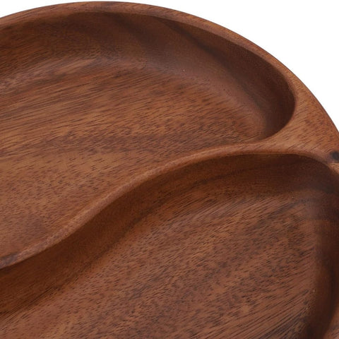 Rustikale Servierplatte aus Holz – Ø25 cm für Käse, Snacks & mehr