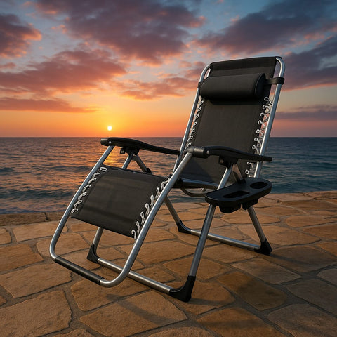 Relax Premium Liegestuhl – klappbar, leicht & platzsparend für Garten & Strand