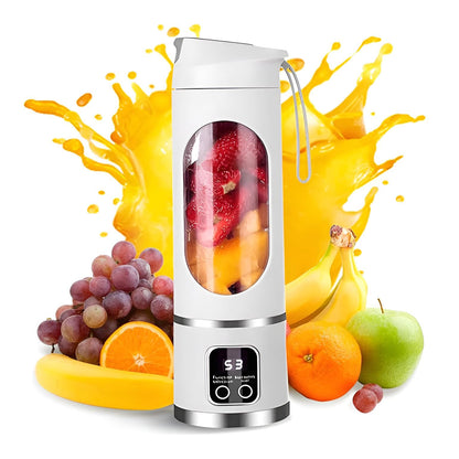 Tragbarer Smoothie Maker – 450 ml, USB-aufladbar, mit Trinkbecher