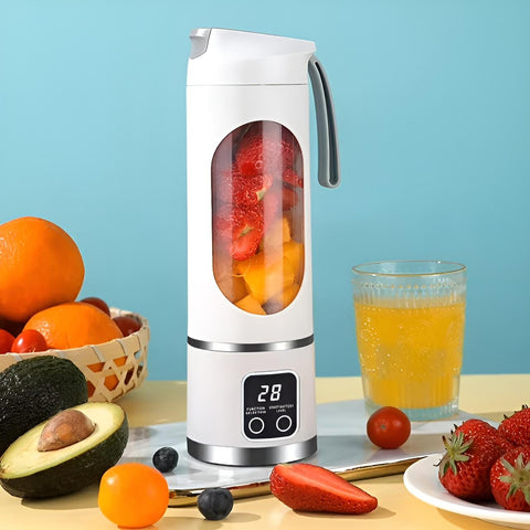 Tragbarer Smoothie Maker – 450 ml, USB-aufladbar, mit Trinkbecher