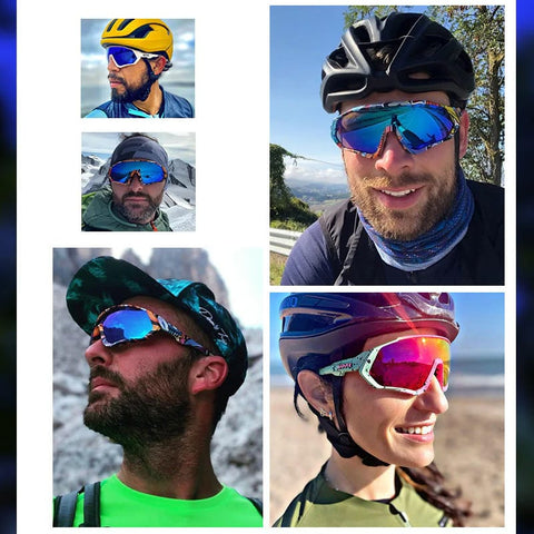 Kapvoe Sport Sonnenbrille – polarisiert, mit Ersatzglas & Kurzsichtigkeitsrahmen