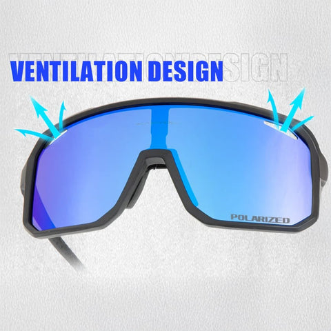 Kapvoe Sport Sonnenbrille – polarisiert, mit Ersatzglas & Kurzsichtigkeitsrahmen