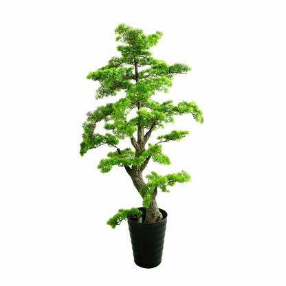 Kunst Bonsai Baum – 160 cm, pflegeleicht, asiatisches Design mit Topf