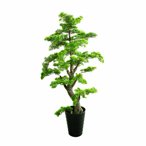 Kunst Bonsai Baum – 160 cm, pflegeleicht, asiatisches Design mit Topf