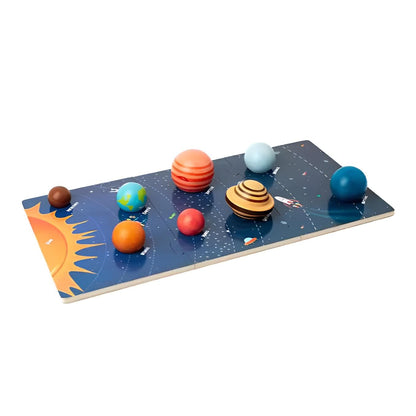 Planeten Puzzle – Lernspielzeug für Kinder, Sonnensystem, Formen & Farben