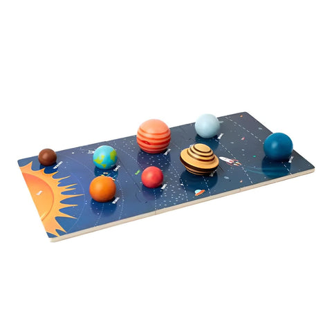 Planeten Puzzle – Lernspielzeug für Kinder, Sonnensystem, Formen & Farben