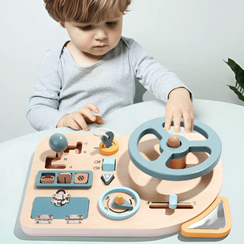 Motorikspielzeug Kinderlenkrad – mit Geräuschen, Tasten & Drehrad für Kleinkinder