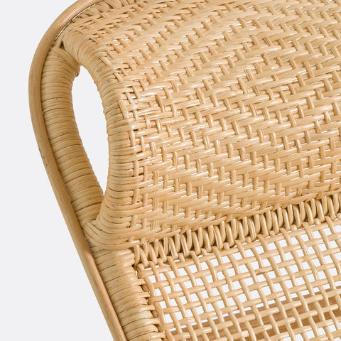 Rattan Strandstuhl – mit Kopfstütze, wetterfest, leicht & ergonomisch