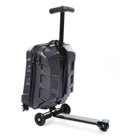 Rolling Scooter Koffer – 38 x 22 x 54 cm, 2-in-1 Trolley & Tretroller