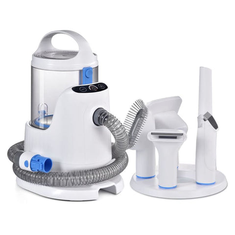 Hundeschermaschine mit Tierhaar-Staubsauger – 2,8 L, 5 Aufsätze, sauber & schonend