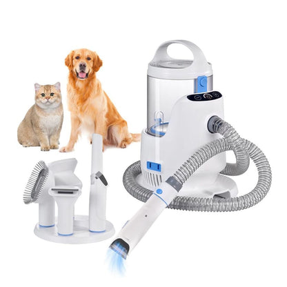Hundeschermaschine mit Tierhaar-Staubsauger – 2,8 L, 5 Aufsätze, sauber & schonend