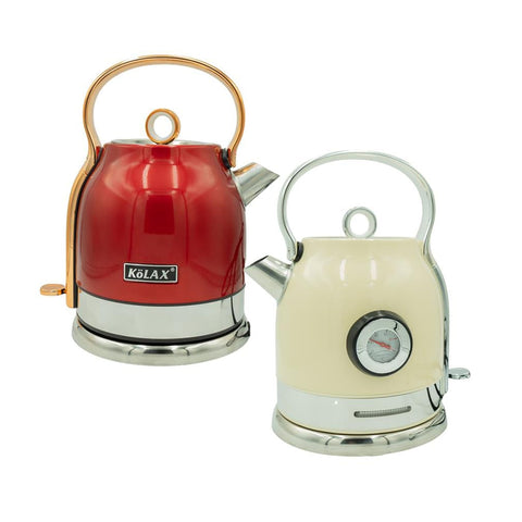 Kölax Retro Wasserkocher – 2 L, nostalgisches Design & moderne Technik