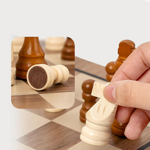 Magnetisches Schachspiel-Set Kasparov – 32 Figuren & 24 Spielsteine, edel & reisefest