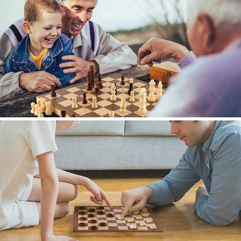 Magnetisches Schachspiel-Set Kasparov – 32 Figuren & 24 Spielsteine, edel & reisefest