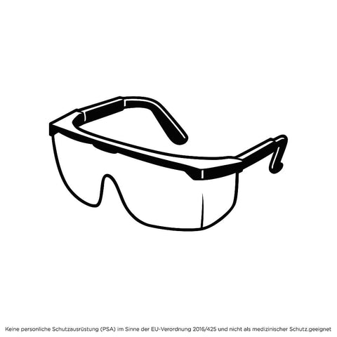 Transparente Komfortbrille – Spritzschutz für Kosmetikerinnen, Coiffeure & mehr
