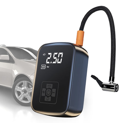 AirPro X Powerbank Luftpumpe – 150 PSI, 4000 mAh, für Reifen, Bälle & mehr