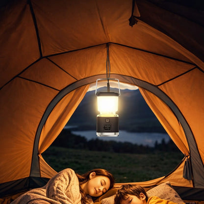 LED Camping-Laterne – 12,5 x 6,3 cm, 3 Lichtmodi, USB-C aufladbar