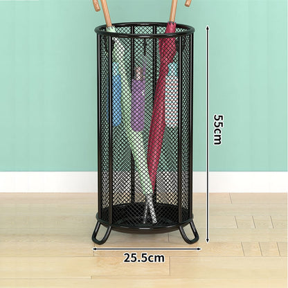 Donnini Regenschirmständer – rund, 55 x 25,5 cm, mit Haken für faltbare Schirme