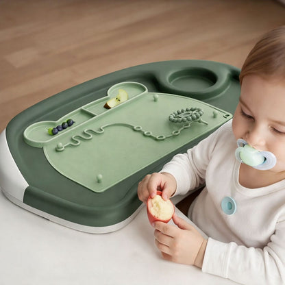Baby-Silikonmatte – 6 Saugnäpfe, Essmatte & Spielmatte, pflegeleicht