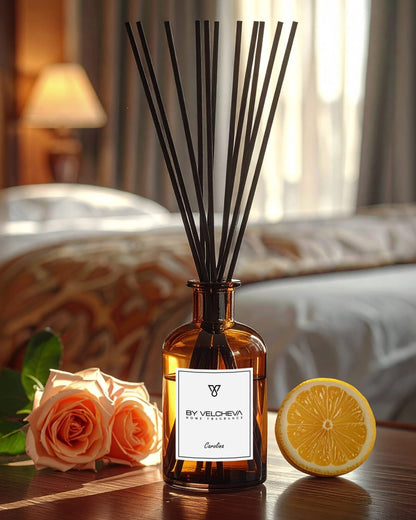 By Velcheva Raumduft Mikado Carolina – 160 ml, Cappuccino, Jasmin & Kakao