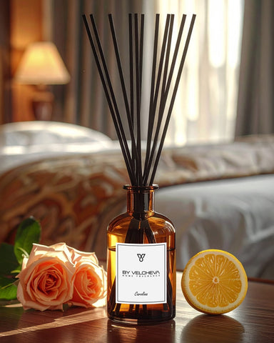 By Velcheva Raumduft Mikado Carolina – 160 ml, Cappuccino, Jasmin & Kakao