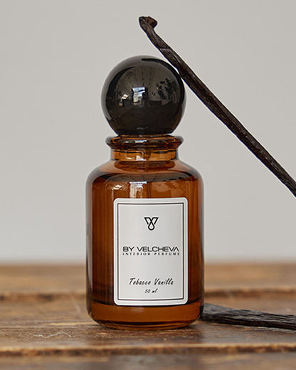 By Velcheva Raumduft Spray Tobacco Vanilla – 50 ml, Tabak, Vanille & Kakao