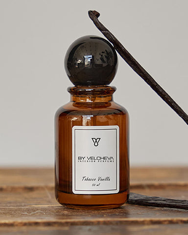 By Velcheva Raumduft Spray Tobacco Vanilla – 50 ml, Tabak, Vanille & Kakao