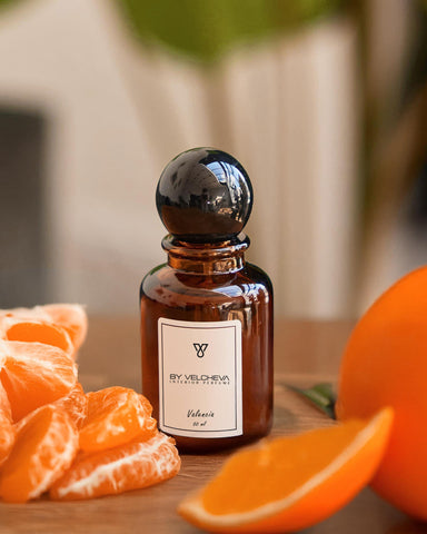 By Velcheva Raumduft Spray Valencia – 50 ml, Zitrus, Jasmin & Moschus