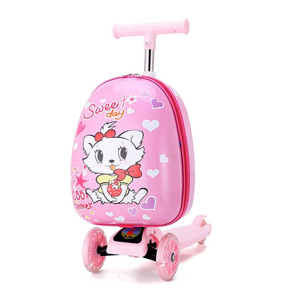 Kids Scooter Reisekoffer – 2-in-1, 60 x 30 cm, Koffer & Scooter in einem