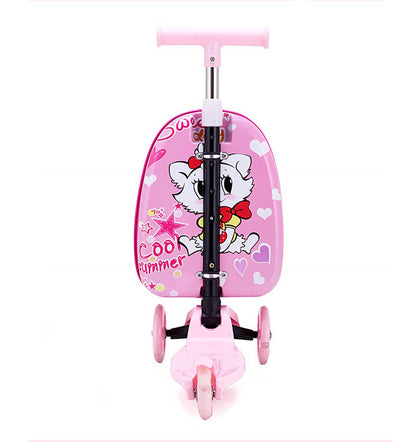 Kids Scooter Reisekoffer – 2-in-1, 60 x 30 cm, Koffer & Scooter in einem