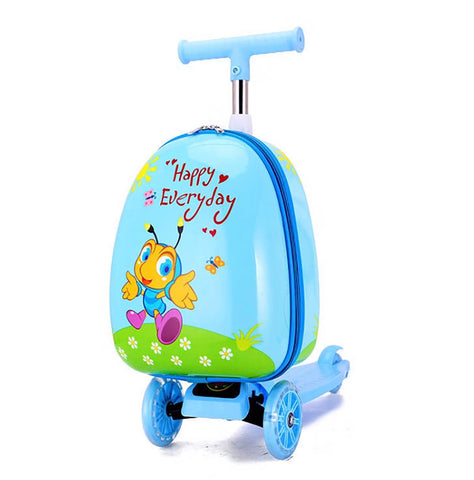 Kids Scooter Reisekoffer – 2-in-1, 60 x 30 cm, Koffer & Scooter in einem