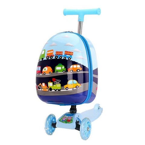 Kids Scooter Reisekoffer – 2-in-1, 60 x 30 cm, Koffer & Scooter in einem