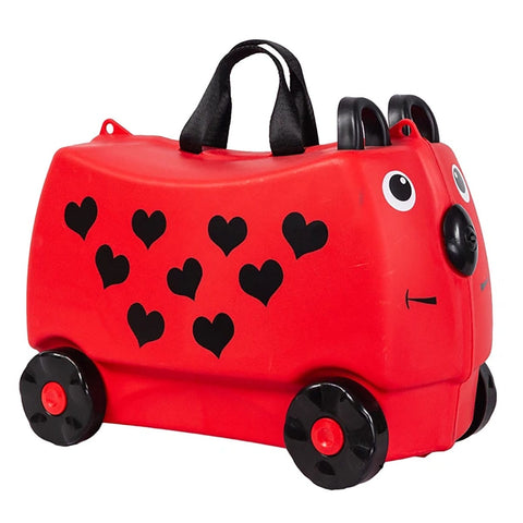 Kinderkoffer Ride-on – 48 x 22 x 34 cm, Sitz & Fahrspass, für Flughafen & Reisen