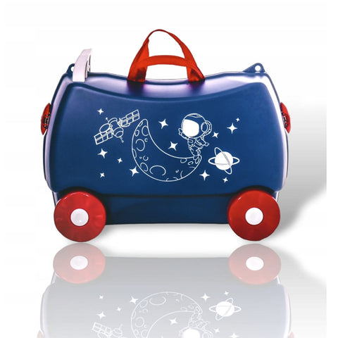 Magic Travel Kinderkoffer – 48 x 22 x 34 cm, Ride-on, Sitz & Fahrspass