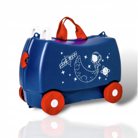 Magic Travel Kinderkoffer – 48 x 22 x 34 cm, Ride-on, Sitz & Fahrspass