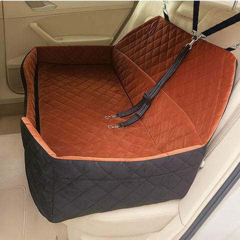 Auto-Hundesitz – 105 x 49 x 55 cm, mit Sicherheitsgurt, für mittlere & grosse Hunde