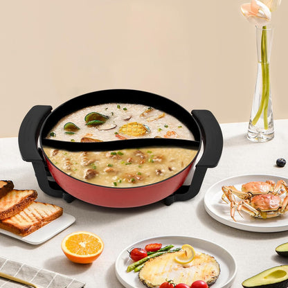 Elektrischer Doppel-Hotpot – 1350W, 2 Kammern, 220V, für Tischkochen