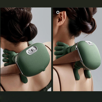 4D Schulter- & Nacken-Tiefenmassagegerät – Wärmefunktion, USB-C, mit Trageband