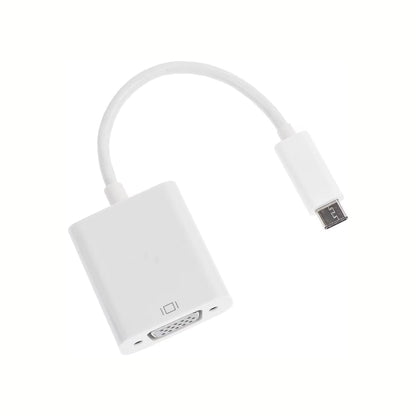 USB-C zu VGA Adapter – kompakt, Plug & Play, für Monitor, Projektor & TV