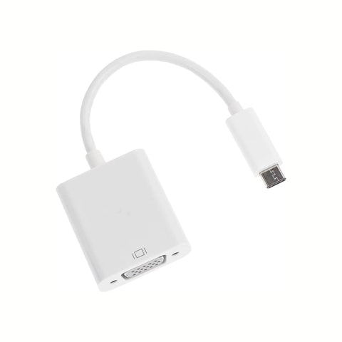 USB-C zu VGA Adapter – kompakt, Plug & Play, für Monitor, Projektor & TV