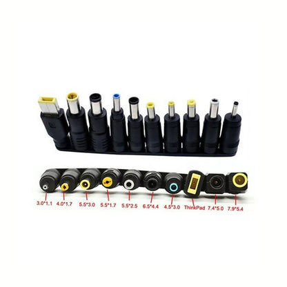 Universal DC Adapter Set – 10-teilig, 5,5 x 2,1 mm, für verschiedene Laptops