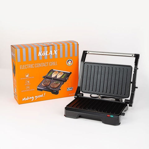 Kölax Elektrischer Kontaktgrill – 2-in-1, 1000W, PTFE-frei, Sandwichmaker & Tischgrill