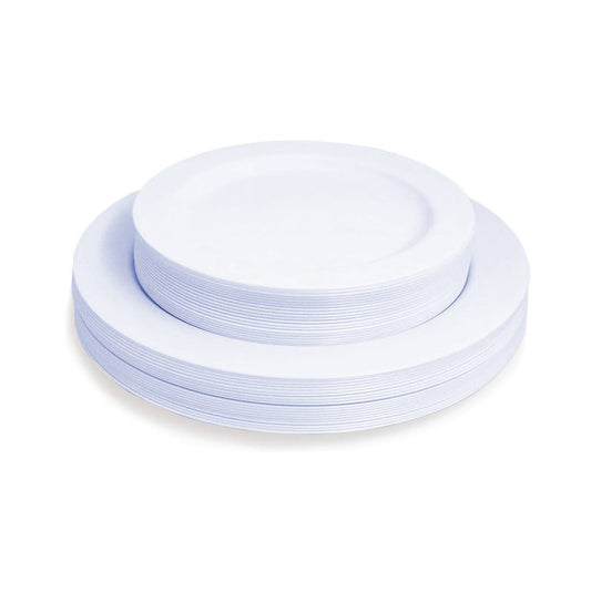 Piato Einweg Teller – 50 Stk., Ø 19 cm & Ø 25 cm, BPA-frei, für Outdoor & Feste