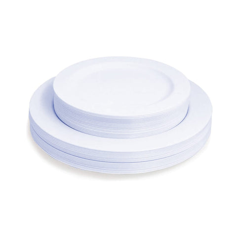 Piato Einweg Teller – 50 Stk., Ø 19 cm & Ø 25 cm, BPA-frei, für Outdoor & Feste