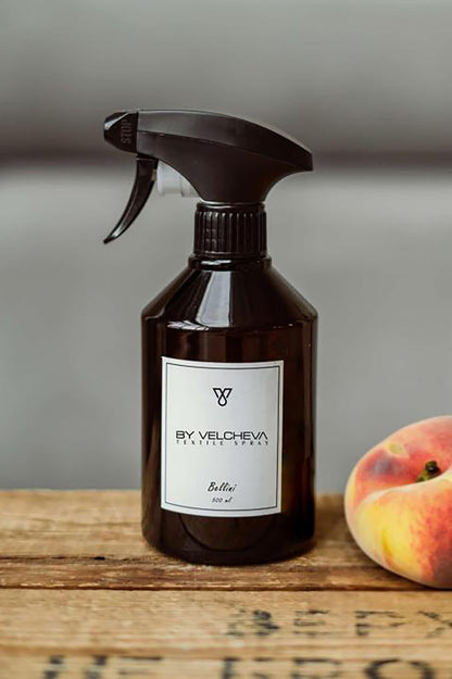 By Velcheva Textilspray Bellini – 500 ml, Pfirsich, Rum & Vanille