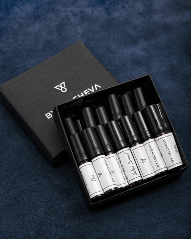By Velcheva 24 Mini-Sprays – Luxus Duftproben Set für zuhause