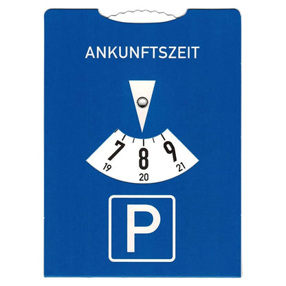 Vintage Parkscheibe mit Benzin-Rechner – Ankunftszeit Autozubehör