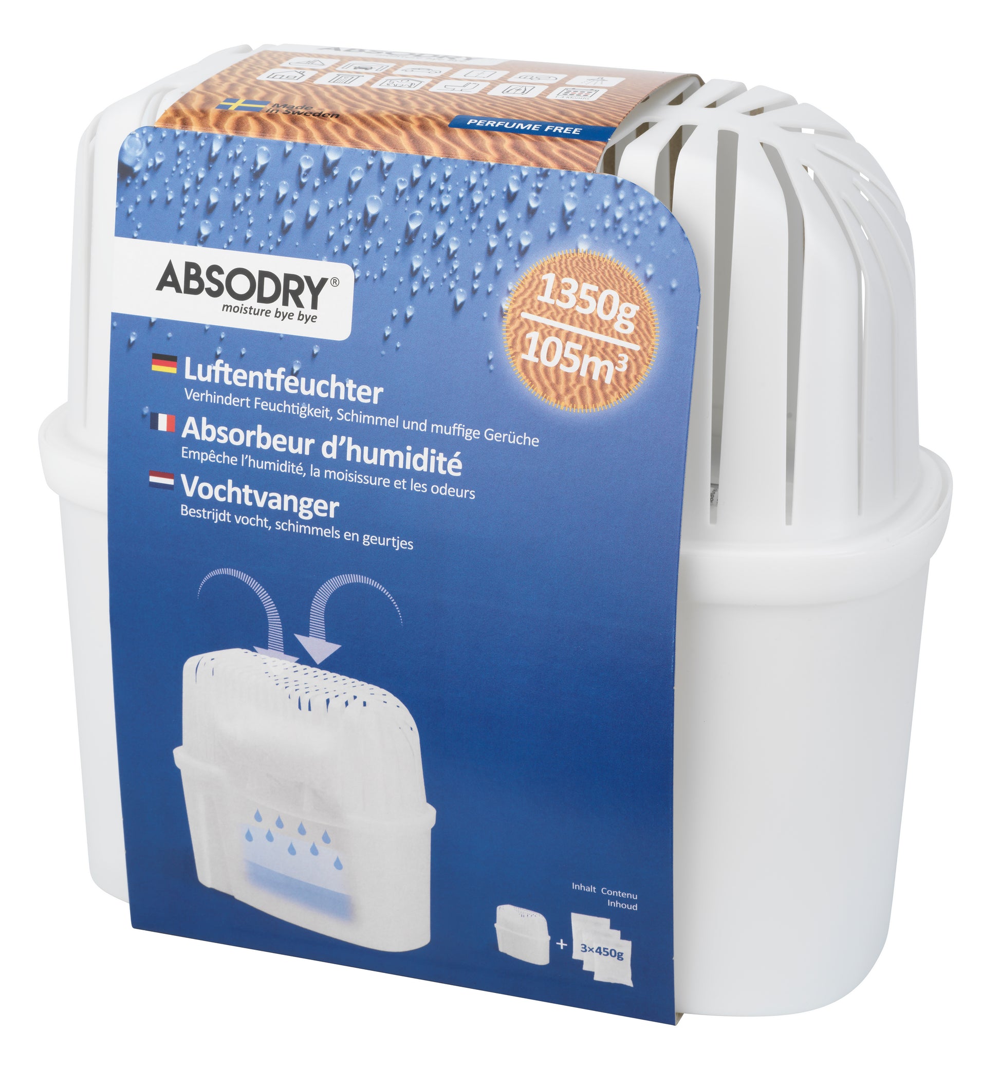 ABSODRY Luftentfeuchter Maxi 1350g 456.530064.00 transparent